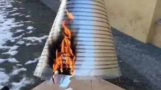 Тест на пожарную безопасность нагревателя ЗЕБРА ЭВО-300