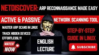 Certified Ethical Hacking/NetDiscover Active/Passive ARP reconnaisannce Tool/#subscribe #like #share