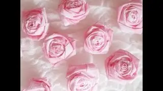 Fleur en papier crépon