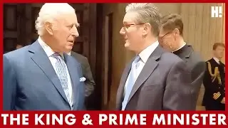 King in GOOD SPIRITS as he joins the Prime Minister at investment summit | HELLO!