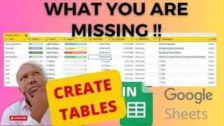 👉 🚫 STOP Wasting Time in Google Sheets and Convert to Table Like a Pro!