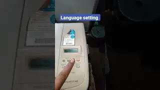 language setting in HP 1005 printer 