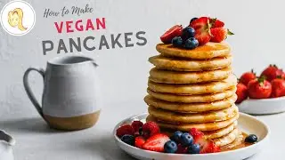 Vegan Pancakes | easy, fluffy, delicious, plant-based | Chef Ani
