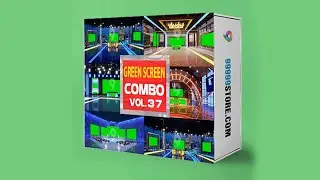 Virtual Set Green Screen 4K - COMBO - VOL 37