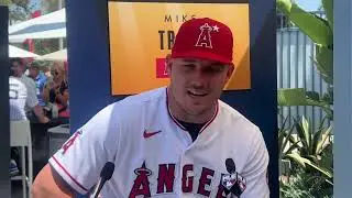 Hear what @Angels Mike Trout says about Shohei Ohtani