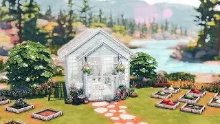 The Sims 4 Greenhouse + Garden Build  🌿| Sims 4 Greenhouse Kit