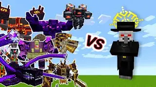 Apostle Vs. Netherite Monstrosity and other L_Ender's Cataclysm Monsters in Minecraft Showcase