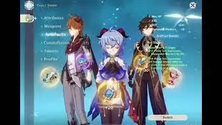 1.5 New Glitch Ganyu, Childe and Zhongli by @zhonglikiss on TikTok