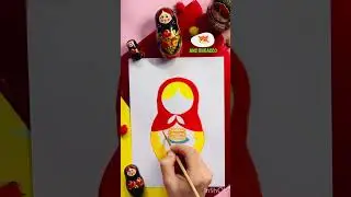 Рисуем МАТРЁШКУ на МАСЛЕНИЦУ
