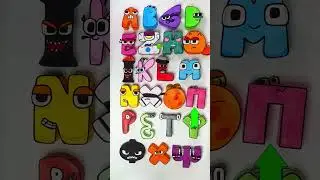 ❤️ GREEK but Spanish vs Filipino vs French PAPER Alphabet Lore A - OMEGA 
