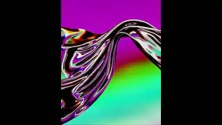 Хром ликвид рендер в Блендер | Chrome Liquid Render in Blender 3D