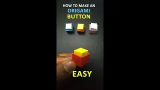 ORIGAMI BUTTON TUTORIAL - SIMPLE AND EASY  #shorts