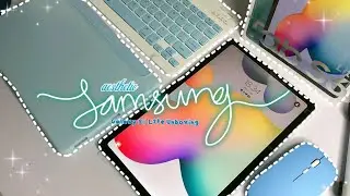 Aesthetic samsung galaxy s6 lite accesoris tab 💫 organize my tab Asmr with paperlike