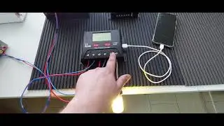 Configuração saída de carga ( Load ) e USB do controlador PWM SRNE