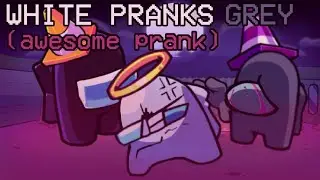White pranks Grey (awesome prank) but i animated it lol