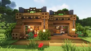 Minecraft | Small Starter Modern House Tutorial 🏡 [How to Build]