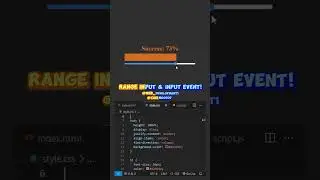 🔥 Range Input in HTML & JavaScript – Beginner's Guide