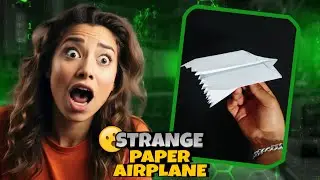 How to make the strangest paper airplane ! fantastic!!