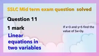 If x=3 ,y=5 find the value of 5x+3y#exampreparation #cbseclass10maths