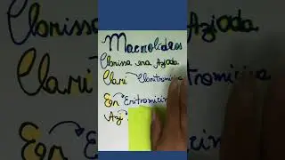 Mnemônico para antibióticos macrolídeos #nasctreinamentosenfermagem #shorts #shortvideo