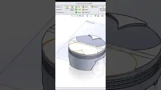 Motorcycle Engine Piston Design #engineering #solidworks #bike #mechanical #fabrication