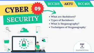 What are Backdoors and Its Types | What is Steganography and its Defferent Technique | AKTU