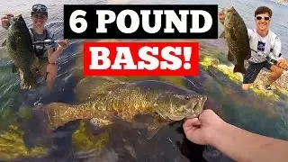 6 POUND SMALLMOUTH! Sturgeon Bay Bass Fishing! Day 2!