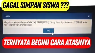 Solution for Failed Student Saving in Dapodik | Easy – ERROR