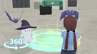 Shoujo City ghosts & bats mini-game (360 VR video)
