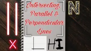 Parallel|Intersecting|Perpendicular Lines|Types of Lines|Real Life Examples
