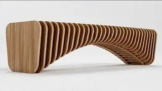 parametric furniture design (bench) in autocad