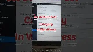 Revolutionize Your WordPress Blog: Change the Default Post Category in Under 60 Seconds! #shorts