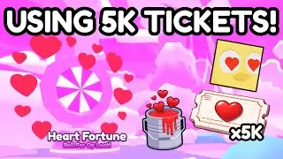 Spending 5K Valentine Tickets on the Spinny Wheel! 😳💘 OP REWARDS! (Roblox)