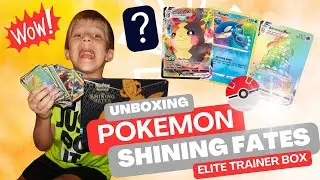 POKEMON Shining Fates Elite Trainer Box Unboxing | Shiny & Rare Card Pulls!