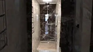 Душевая кабина в строительном исполнении.