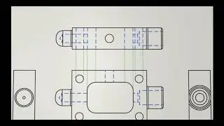 [10. FB Live 30minit belajar Autocad] - Garisan Berselindung dalam Lukisan Unjuran sesi 10