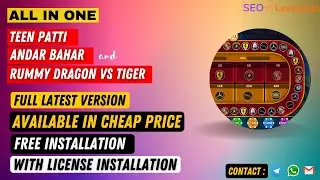 [Full Latest Version] Teen Patti , Rummy Dragon vs Tiger and Andar bahar SCRIPT (In Cheap Price)