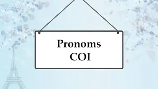 Местоимения косвенного дополнения во французском языке; Pronoms compléments d'objet indirect
