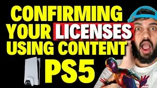 Confirming Your Licenses for Using Content on this PS5