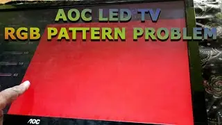 AOC led tv RGB pattern problem  #ledtvrepair #panelproblem