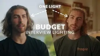 ONE LIGHT Interview Setups | Budget Lighting
