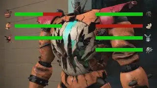 [SFM FNaF] Top 5 Security Breach Ruin vs FIGHT Animations WITH Healthbars
