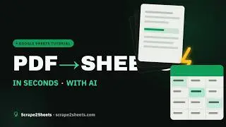 How to extract Data from files to Google Sheets  [Tutorial]