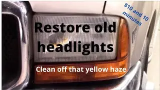 F-350 Headlight restoration. Clean up those yellowed headlights. Mustang, F350 and HHR