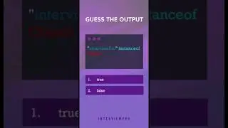 Javascript interview question - instanceof object 