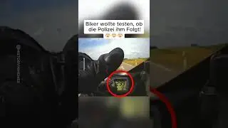 Biker wollte wissen, ob die Polizei ihn verfolgt😮 