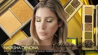 NATASHA DENONA MINI GOLD EYESHADOW PALETTE + GLOW GOLD HIGHLIGHTER | Review Comparisons Metropolis