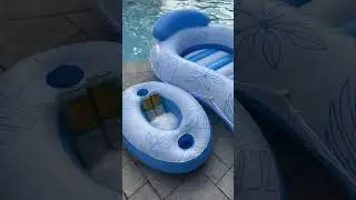 The ultimate pool float for Moms to get a tan, sip on some drinks, and relax 
