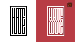 Cómo hacer Stretch Text in Adobe Illustrator - Tutorial