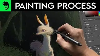 Deerish Sketch Full Digital Painting Process